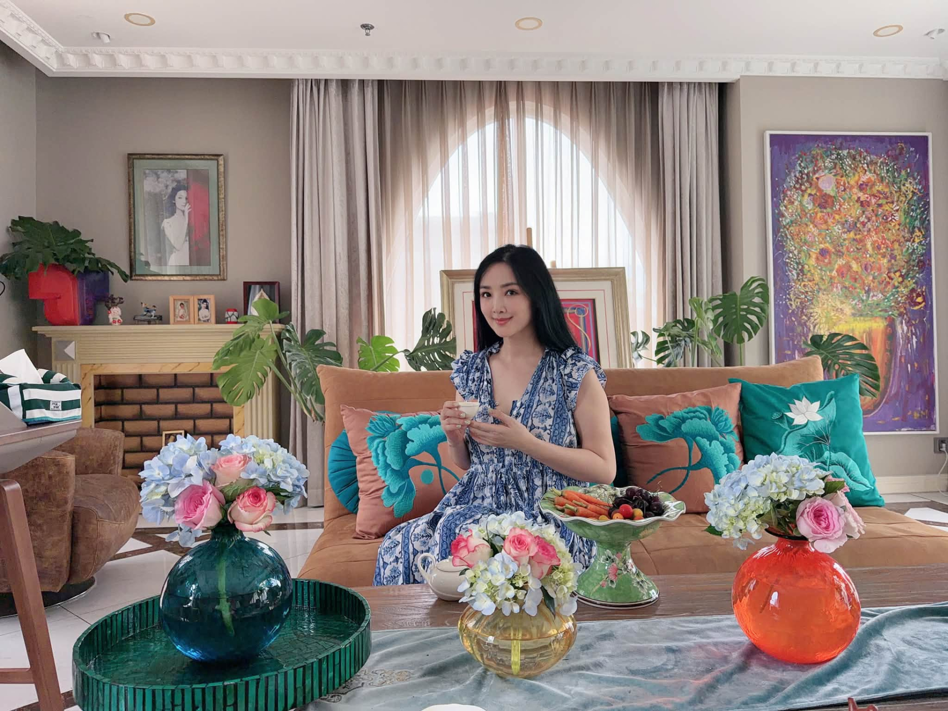 Vườn nhà 200m² của Hoa hậu Giáng My