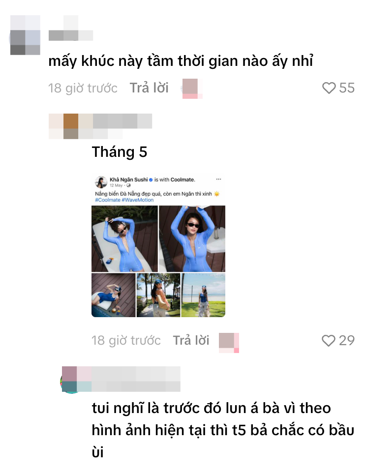 Khả Ngân và Nhan Phúc Vinh bị “tóm dính” cảnh tình tứ trên biển, nghi thời điểm này đã mang thai con đầu lòng