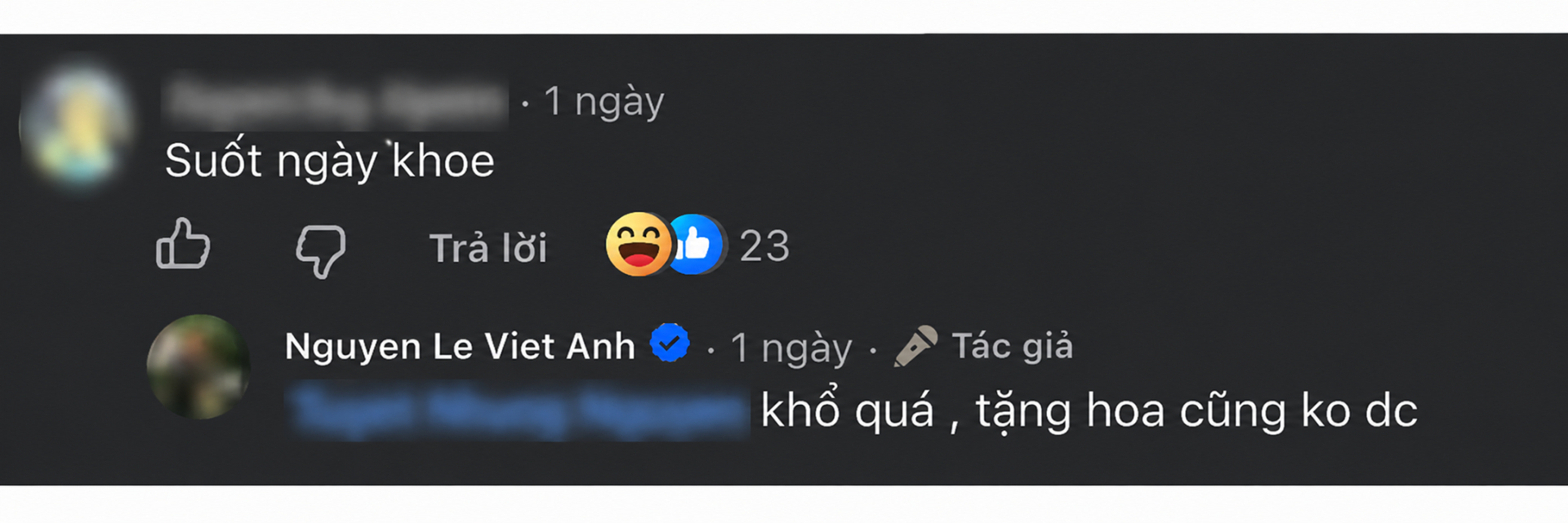 Anh lên tiếng đáp trả khi bị phản ứng tiêu cực vì liên tục đăng tải hình ảnh bên nửa kia. Ảnh: chụp màn hình