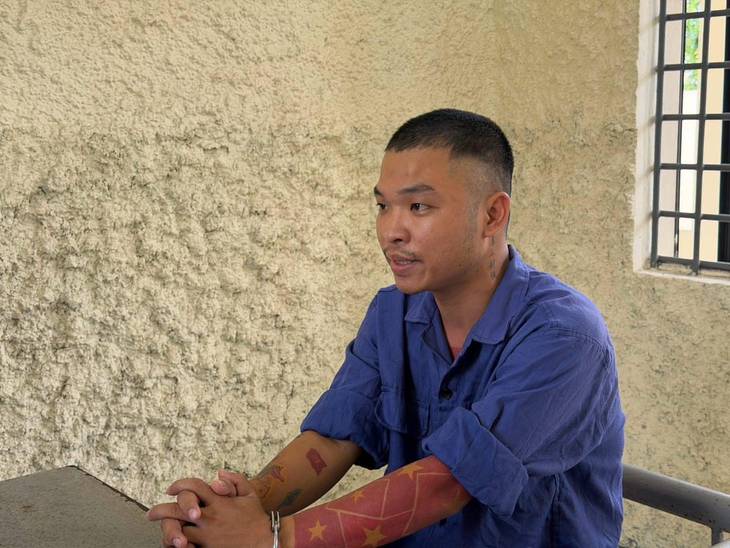 Bị can Nguyễn Văn Hợi tại cơ quan công an - Ảnh: Công an cung cấp
