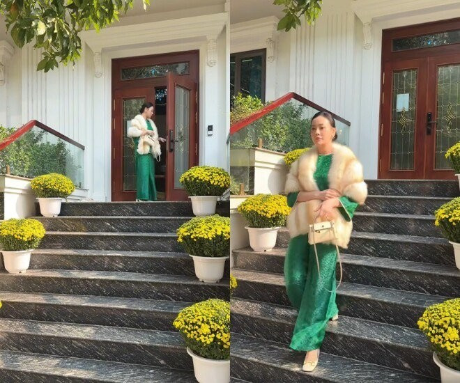Bên ngoài căn nhà