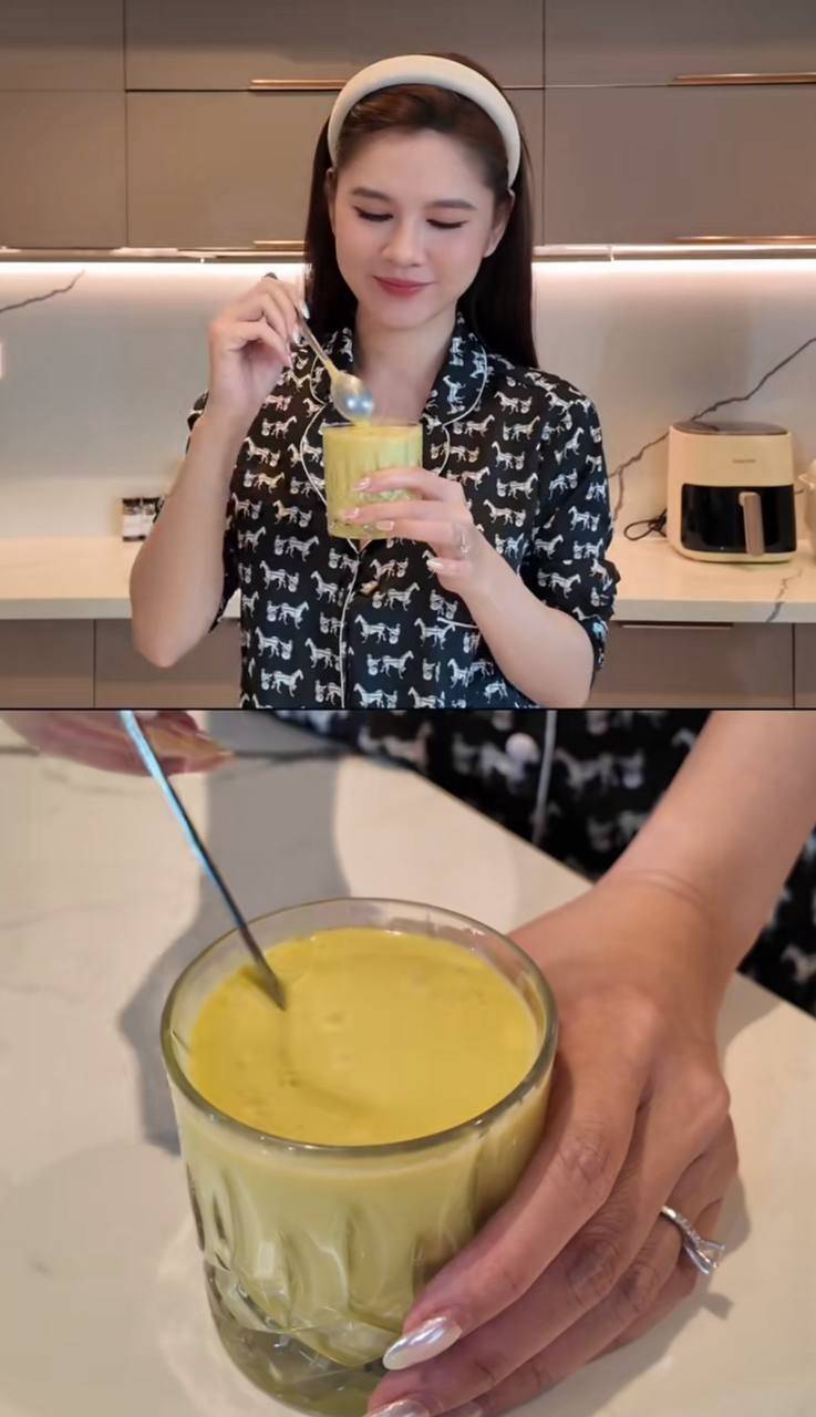 Cô nàng tự làm sinh tố bơ tại nhà, content nấu ăn