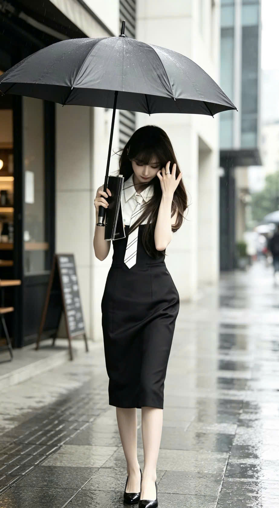Màu tóc của Điền Hi Vi khiến khuôn mặt sáng bừng. (Nguồn: Weibo)