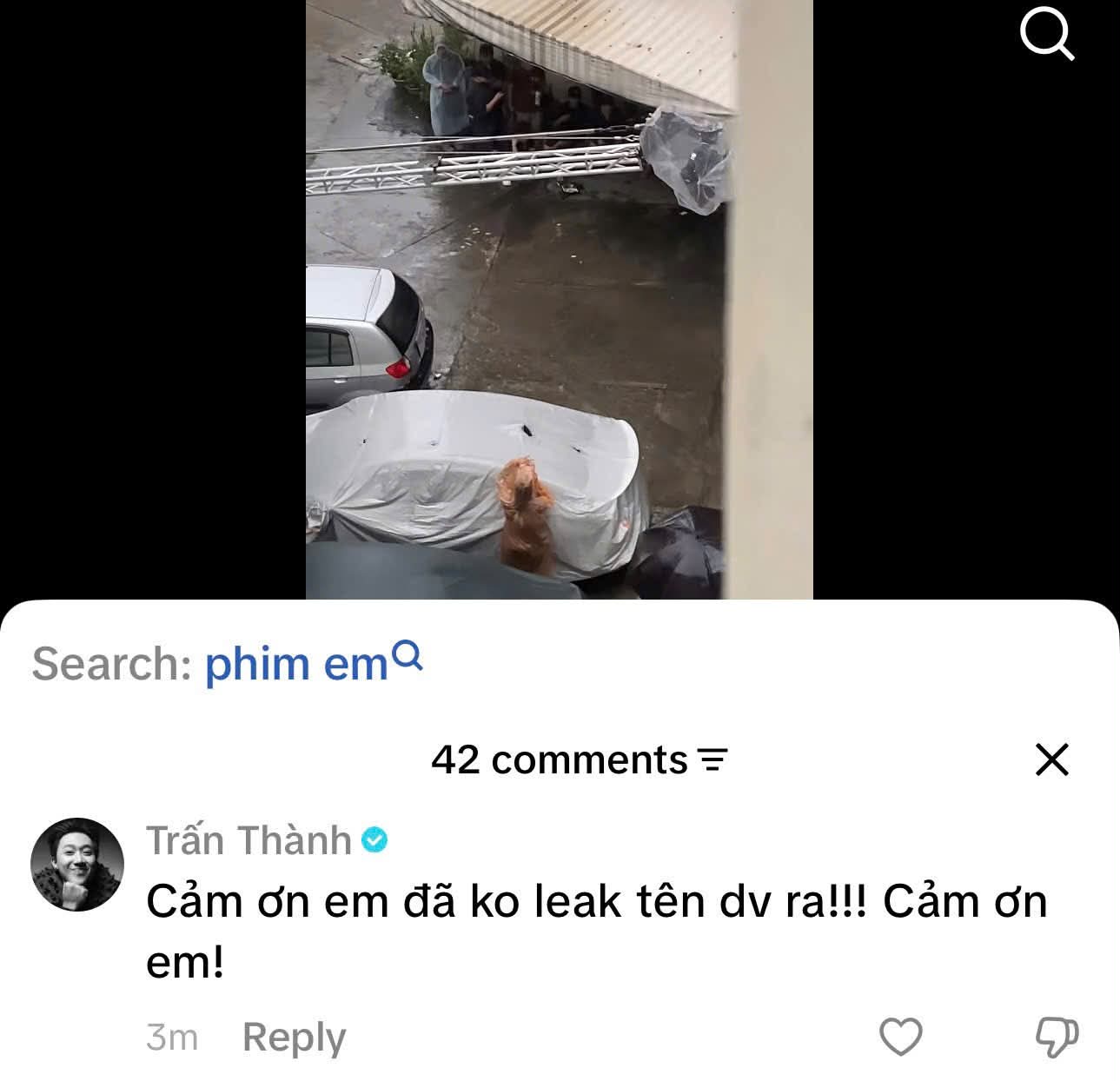 Phim Tết 2027 bị quay lén leak lên MXH, Trấn Thành vào tận trang của Tiktoker để lại đúng 1 câu