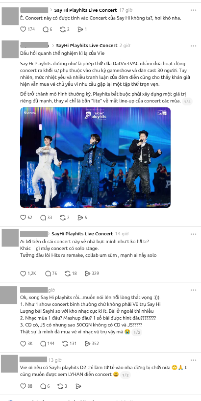 Concert Say Hi PlayHits là không cần thiết