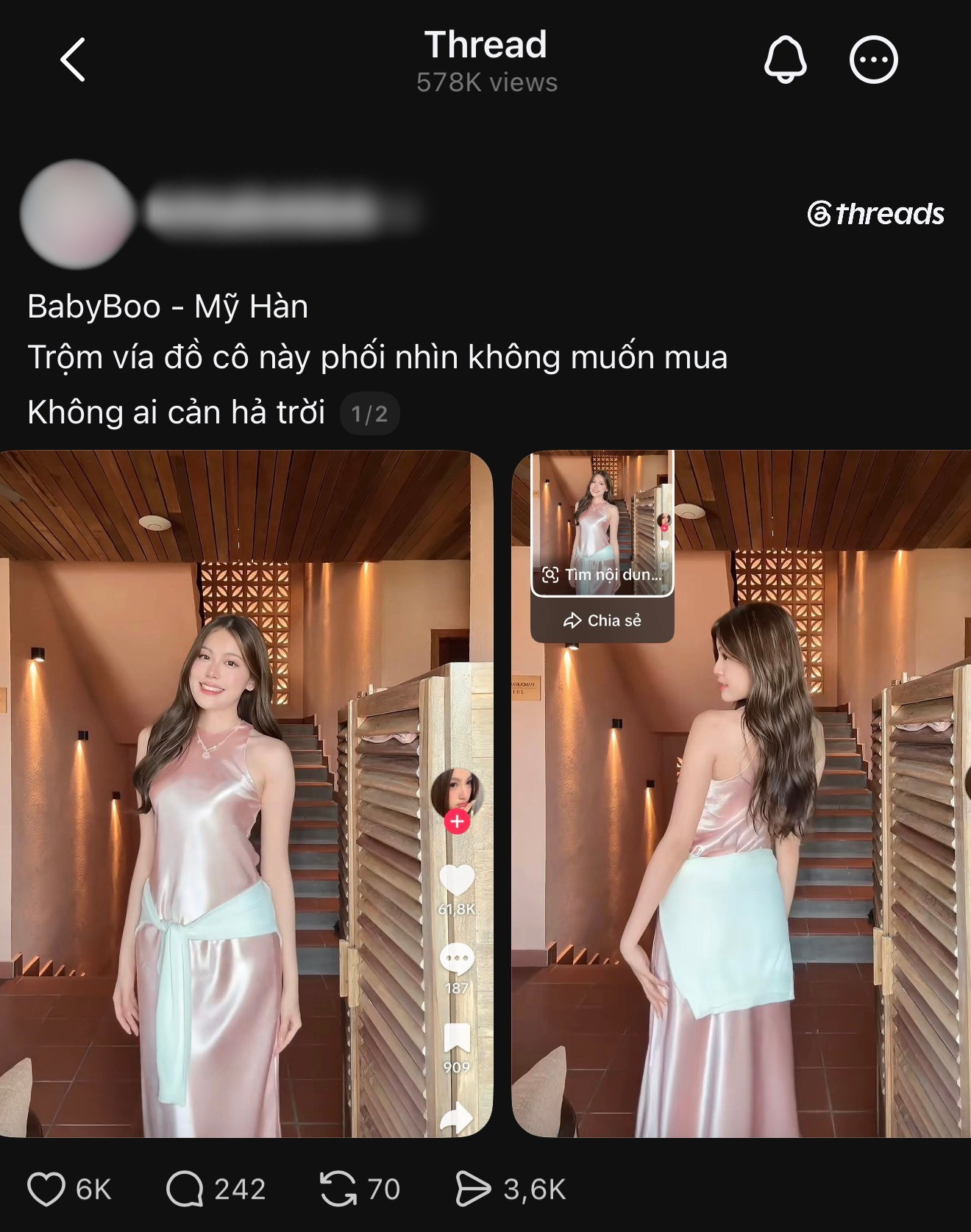 Phản ứng mạnh của netizen dành cho gu thời trang của Tăng Mỹ Hàn.