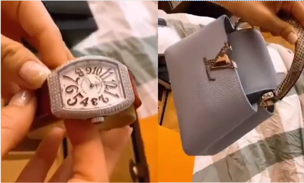 Đồng hồ Franck Muller và túi LV có giá hơn nửa tỷ được nam diễn viên dành làm quà tặng bà xã không báo trước.