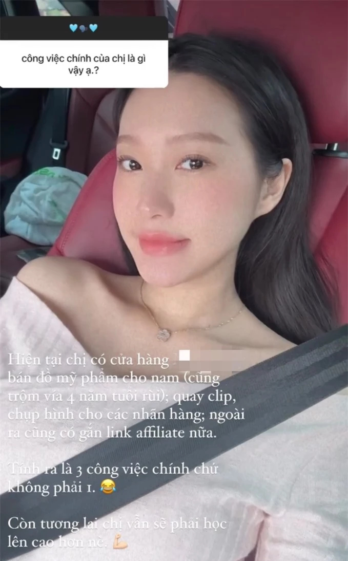 Doãn Hải My chia sẻ về công việc vào tháng 11/2023 