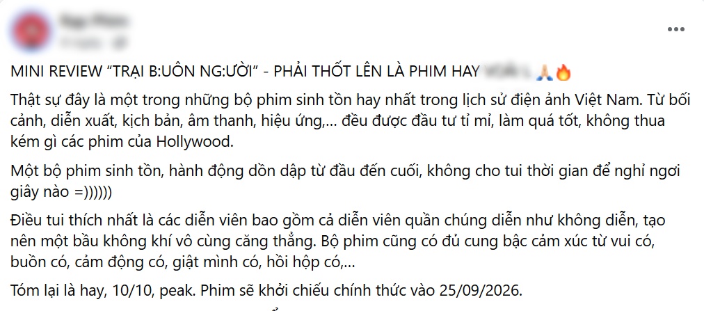 MXH review nóng về phim 18+ Trại Buôn Người: Đánh đấm cực căng, phim sinh tồn là phải thế!