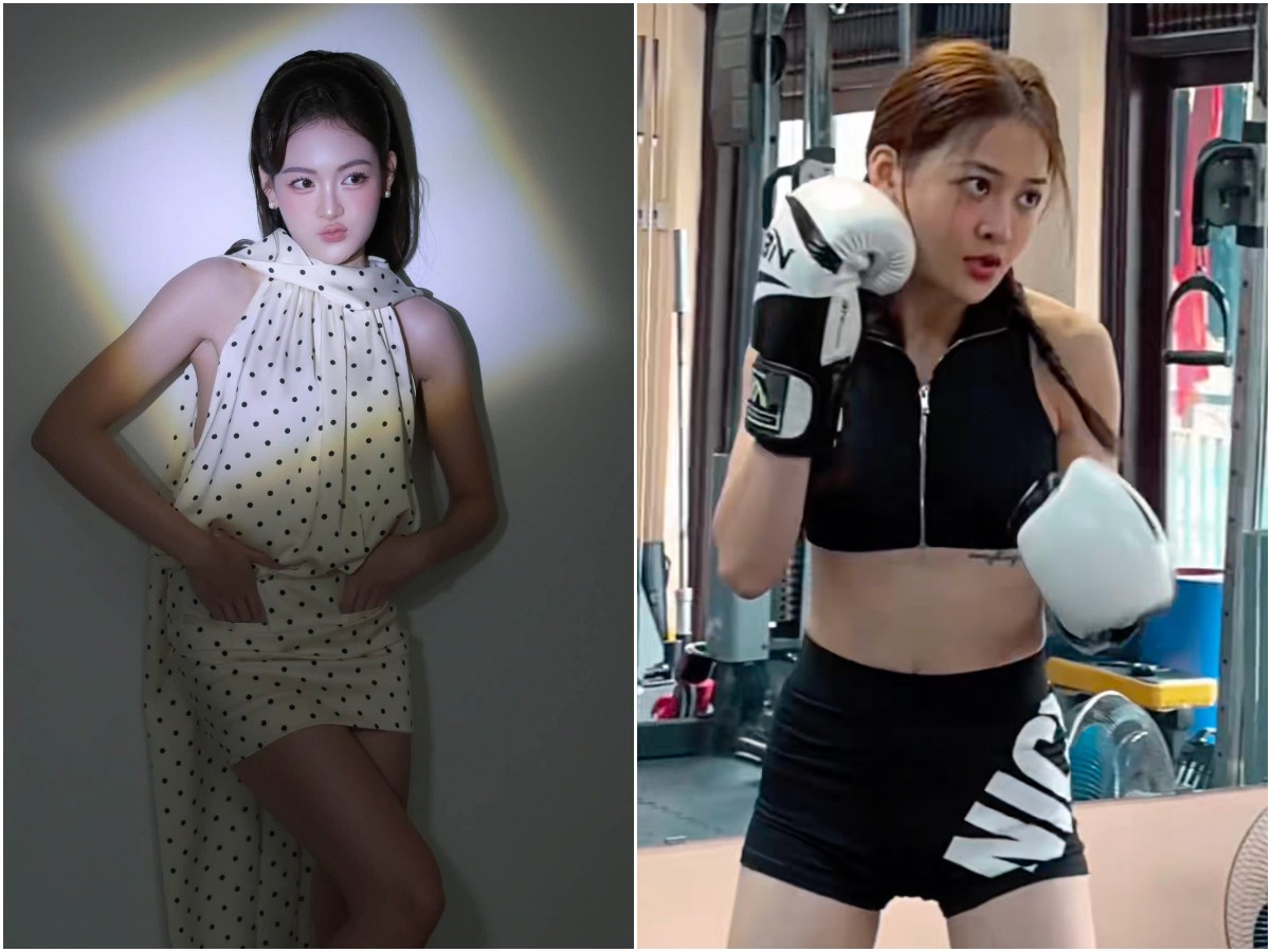Cũng vì vậy mà Thùy Anh sở hữu vòng 2 thon gọn, phẳng lì. Vóc dáng cô nàng ngày càng săn chắc, khoẻ mạnh nhờ chế độ tập luyện cường độ cao, ăn healthy.