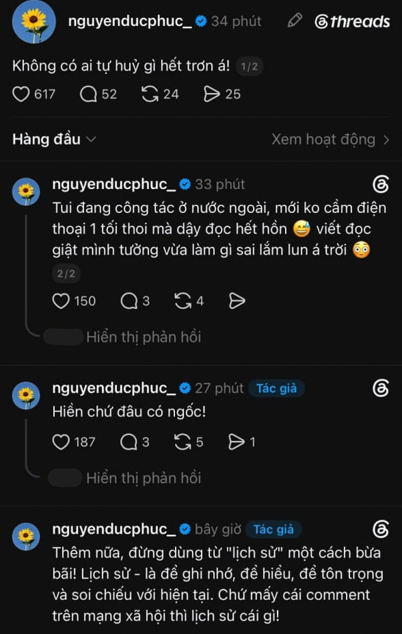 Đức Phúc len tiếng về những tranh cãi xung quanh bình luận của mình trong thời gian qua
