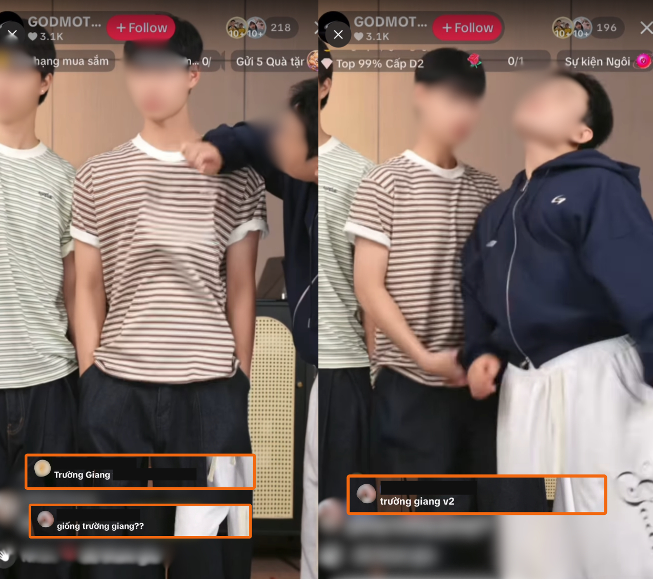 Hình ảnh và bình luận trong phiên livestream kịch tính của Godmother ngày 21/9.