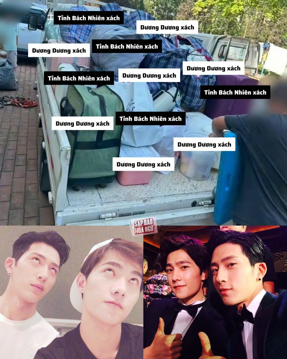 Tỉnh Bách Nhiên và Dương Dương là những người bạn đồng hành tuyệt vời (ảnh: fanpage Sạp Báo Hoa Ngữ)
