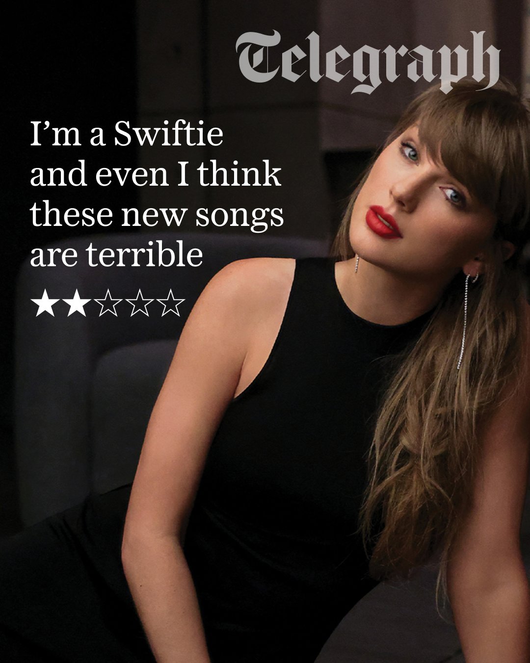 Tờ Telegraph chỉ ra rằng Taylor Swift dường như đang thiếu đi động lực để chấp nhận các rủi ro sáng tạo, dẫn đến việc các ca khúc mới trở nên vô cùng rập khuôn và nhạt nhòa