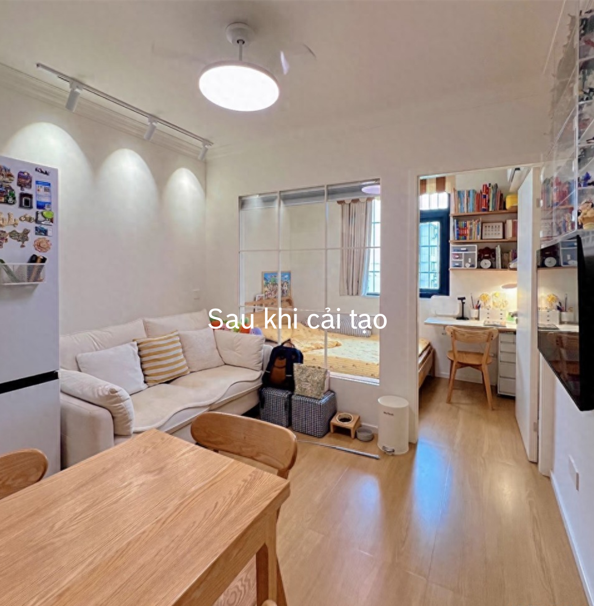 3 người sống trong ngôi nhà 37m²: Không chen chúc, không bí bách, nhìn đâu cũng thấy sự tính toán