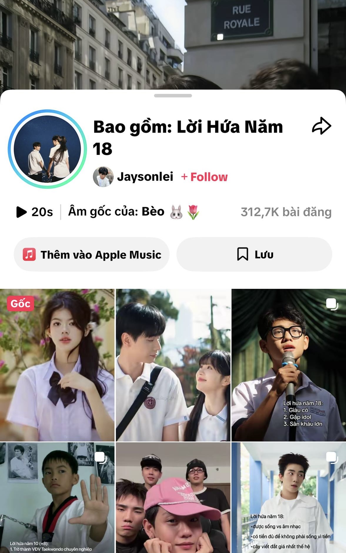   Lời Hứa Năm 18 tạo nên trào lưu viral với hơn 312k video ngay sau khi được đăng tải trên nền tảng TikTok  