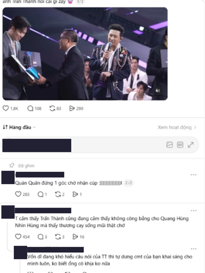 Bùng nổ tranh cãi sau trao giải Tinh Hà Say Hi: Quang Hùng MasterD lép vế dù là Quán quân, Trấn Thành lên tiếng nóng