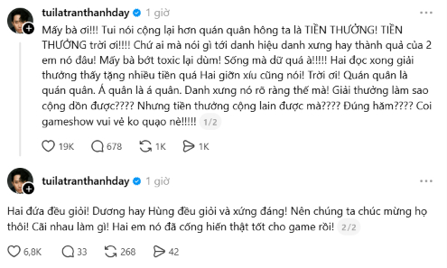 Trấn Thành lên tiếng vào trưa ngày 3/10