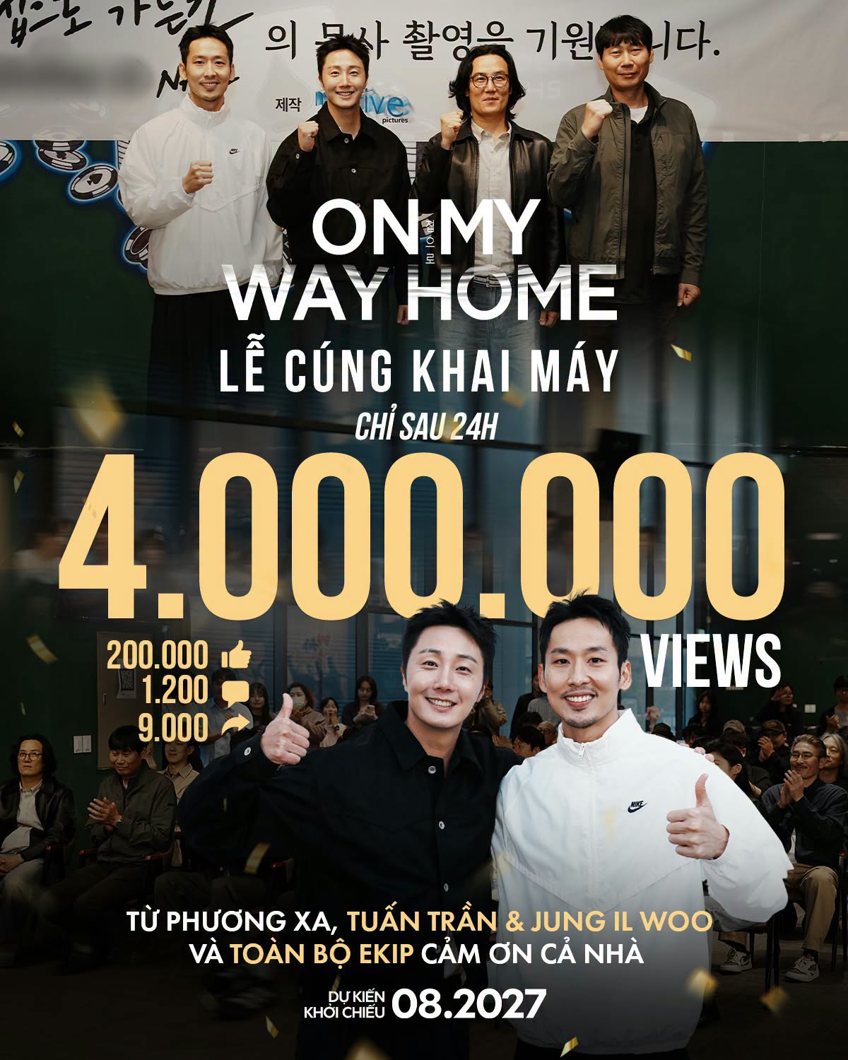 Đoạn clip lễ cúng máy của phim nhận 4 triệu view chỉ sau 24h