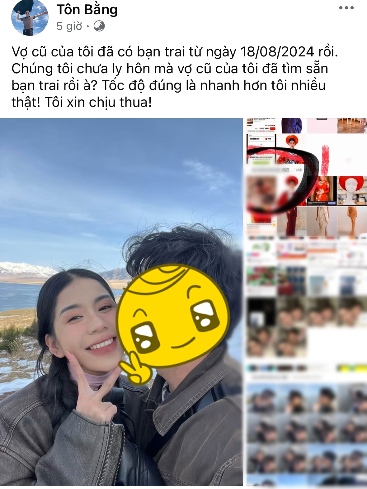 Ảnh chụp màn hình bài đăng do Tôn Bằng đăng tải trên Facebook. Nguồn: FBNV.