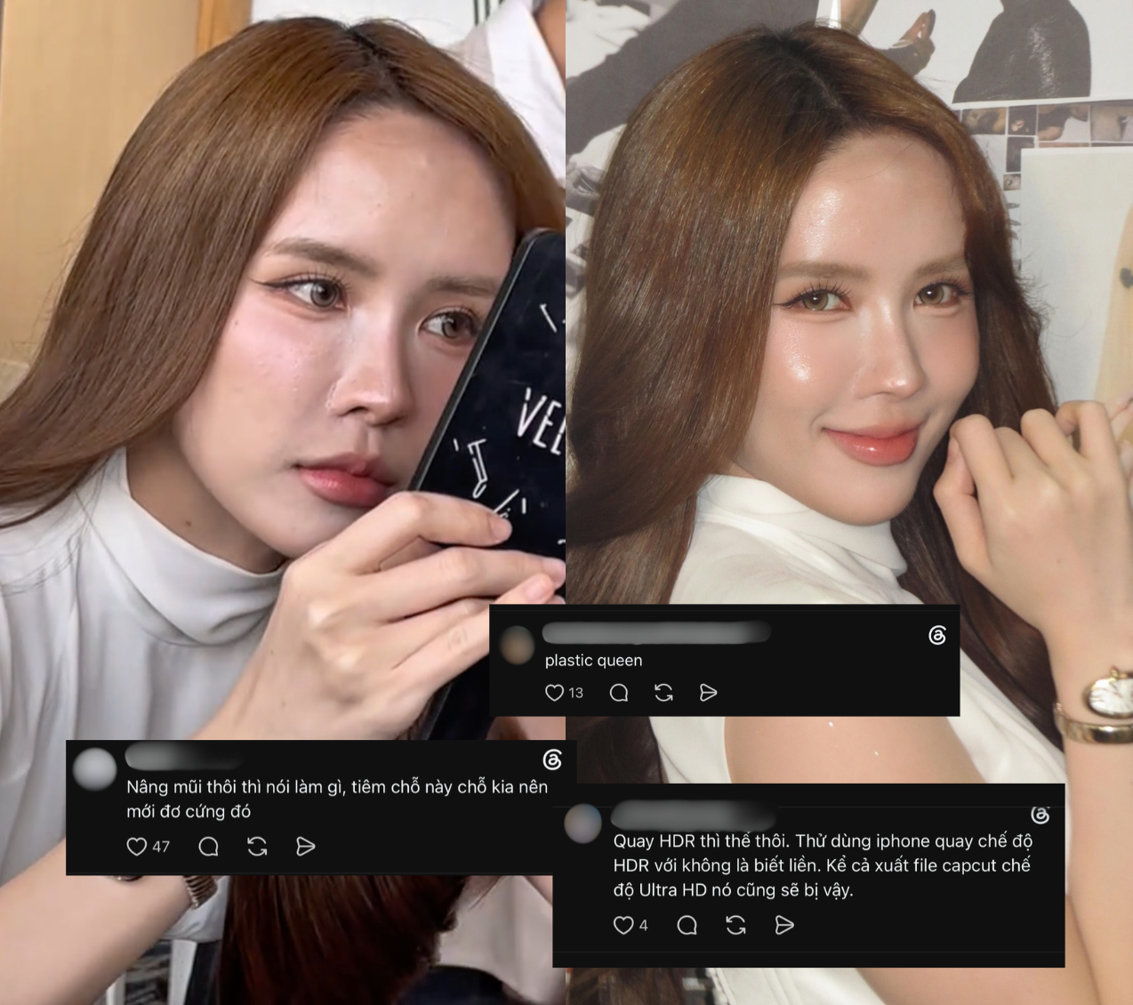Ảnh chụp màn hình từ video có nhiều khác biệt so với ảnh HD của chính chủ.