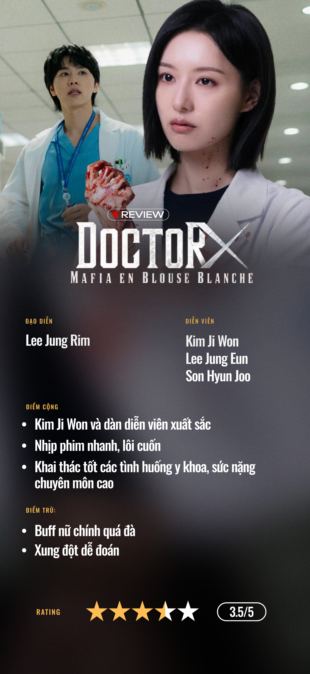 Doctor X: Phim y khoa cuốn như phim báo thù, điểm cộng - điểm trừ đều ở Kim Ji Won