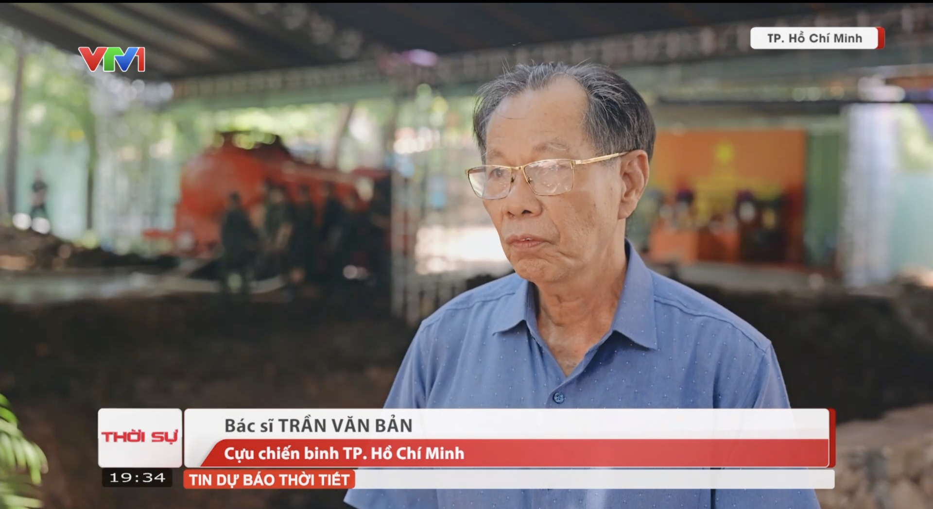Bác sĩ quân y Trần Văn Bản (Ảnh: VTV)