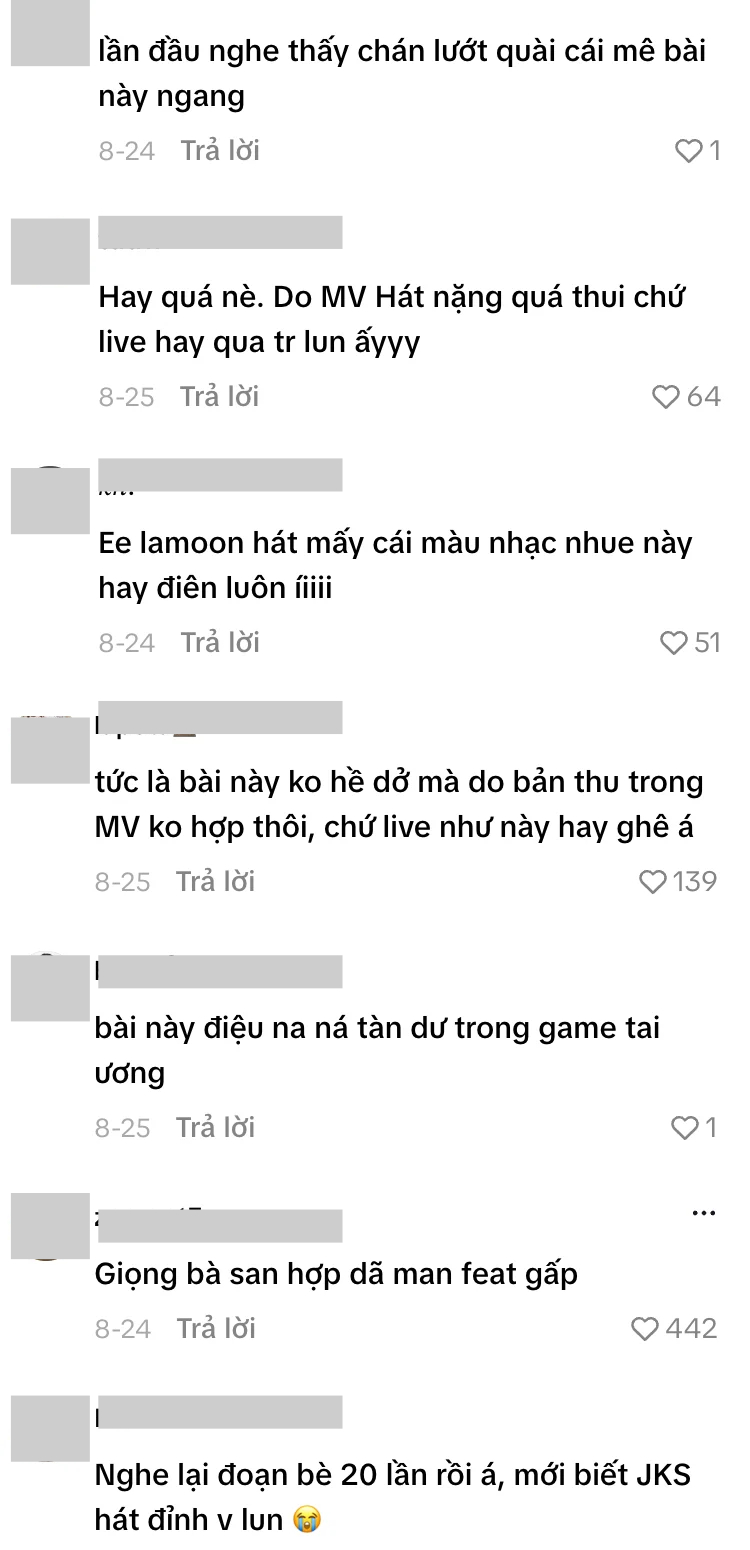 Phiên bản song ca cùng Juky San cũng nhận được phản hồi tích cực