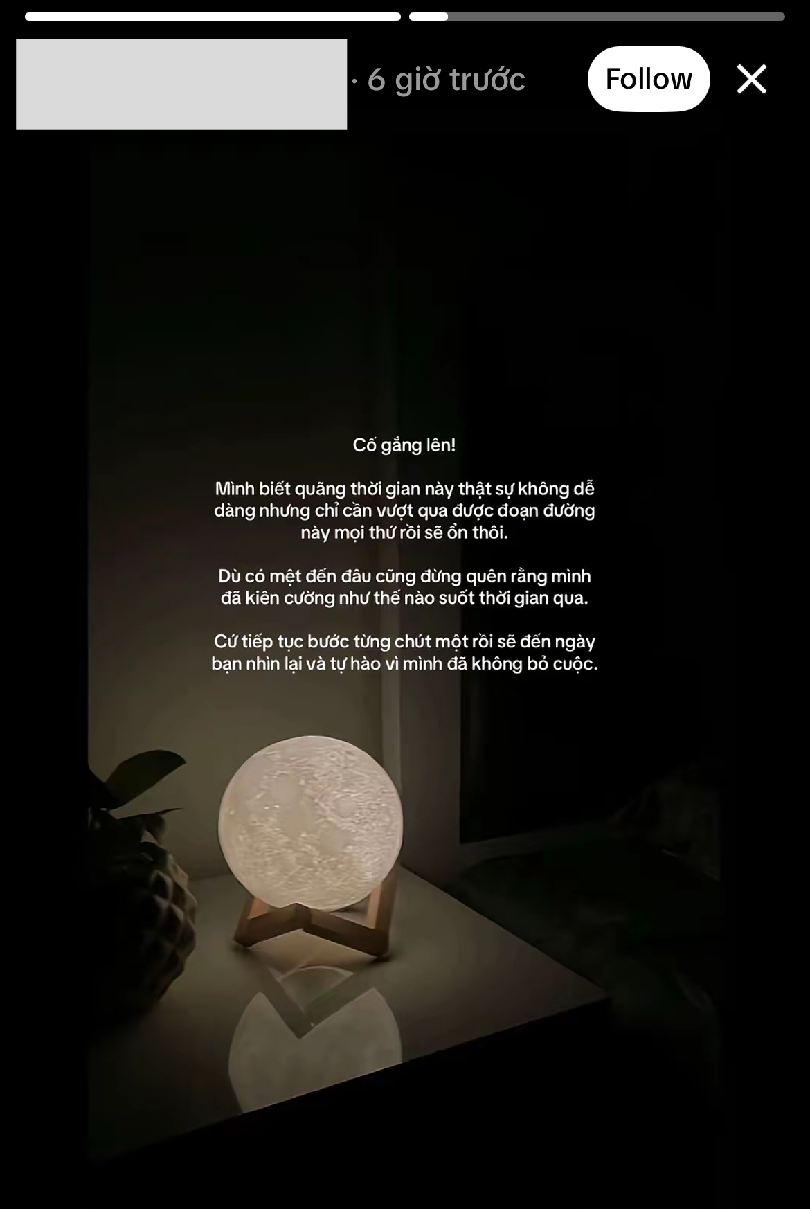 Story mới nhất của vợ Tôn Bằng (Ảnh chụp màn hình)