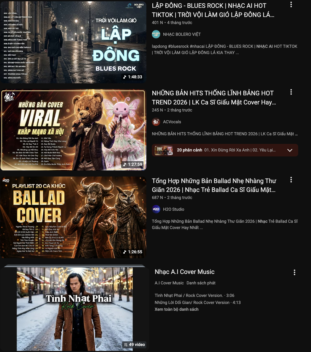 Sự thống trị của các sản phẩm âm nhạc AI trên nền tảng YouTube hoàn toàn không phải là một sự ngẫu nhiên