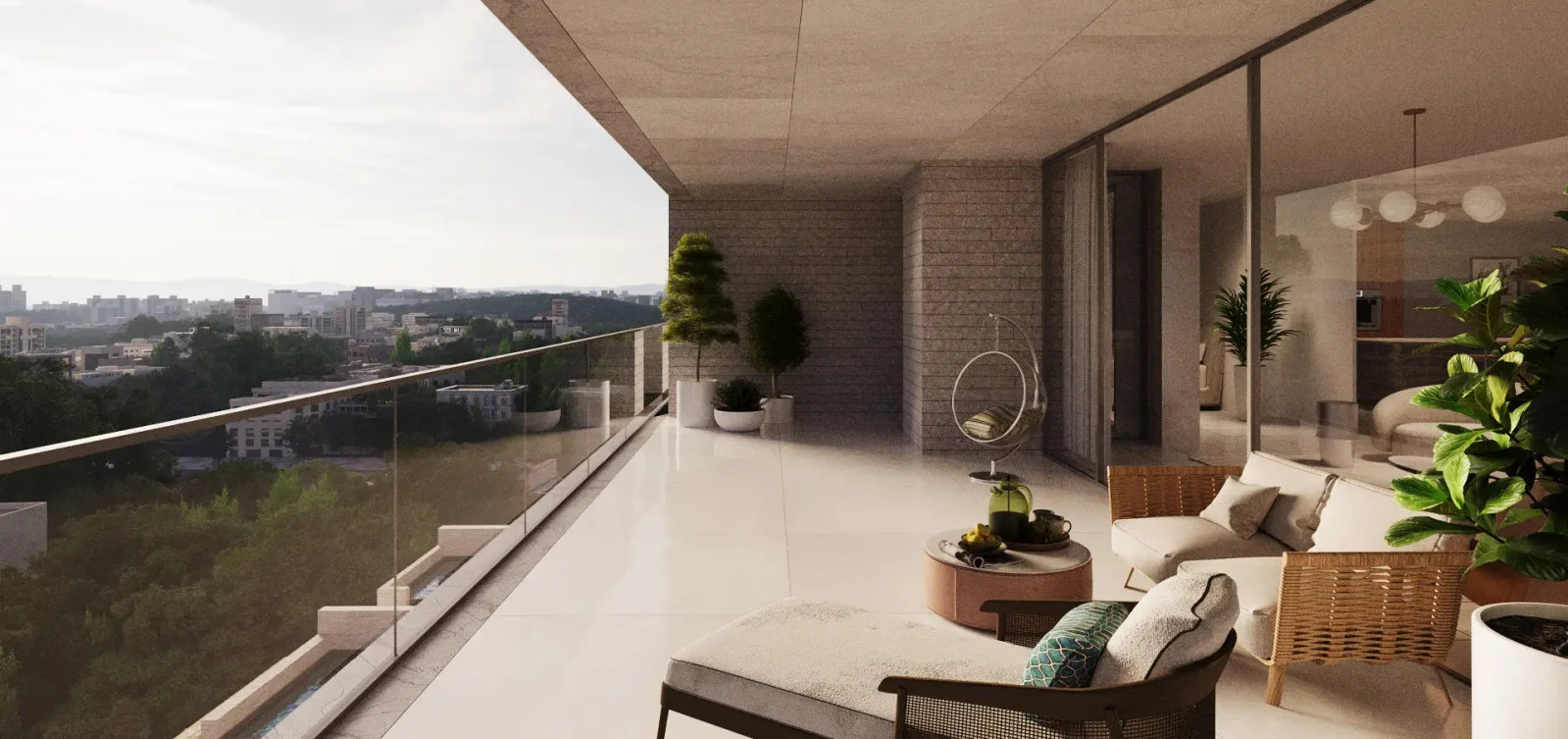 Cư dân của L'ARBRE 27 sẽ được tận hưởng tầm nhìn đắt giá hướng ra sự sầm uất của thành phố
