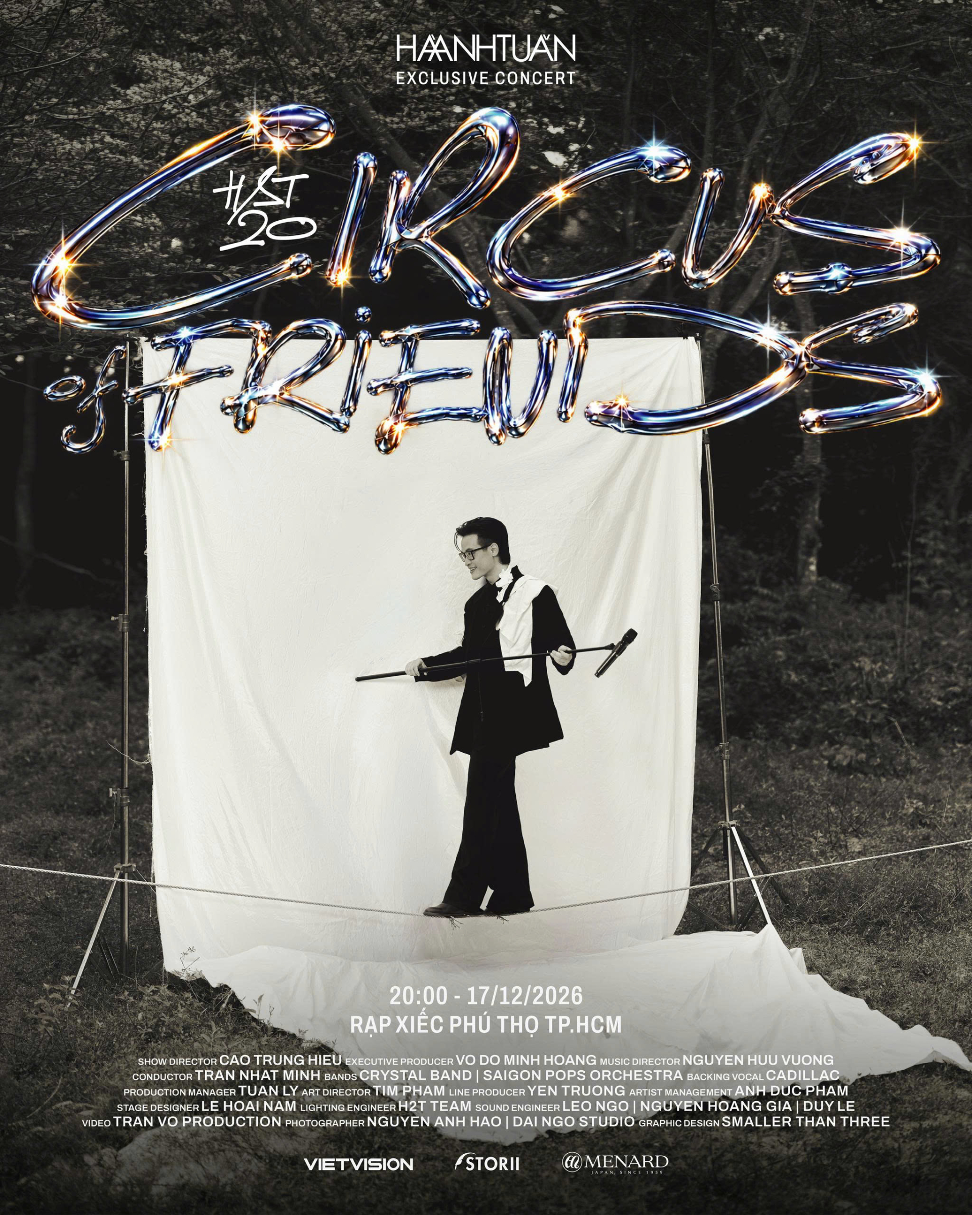 Ca sĩ Hà Anh Tuấn công bố dự án live concert cá nhân mang tên Circus Of Friends tại tại Rạp Xiếc Phú Thọ, TP.HCM