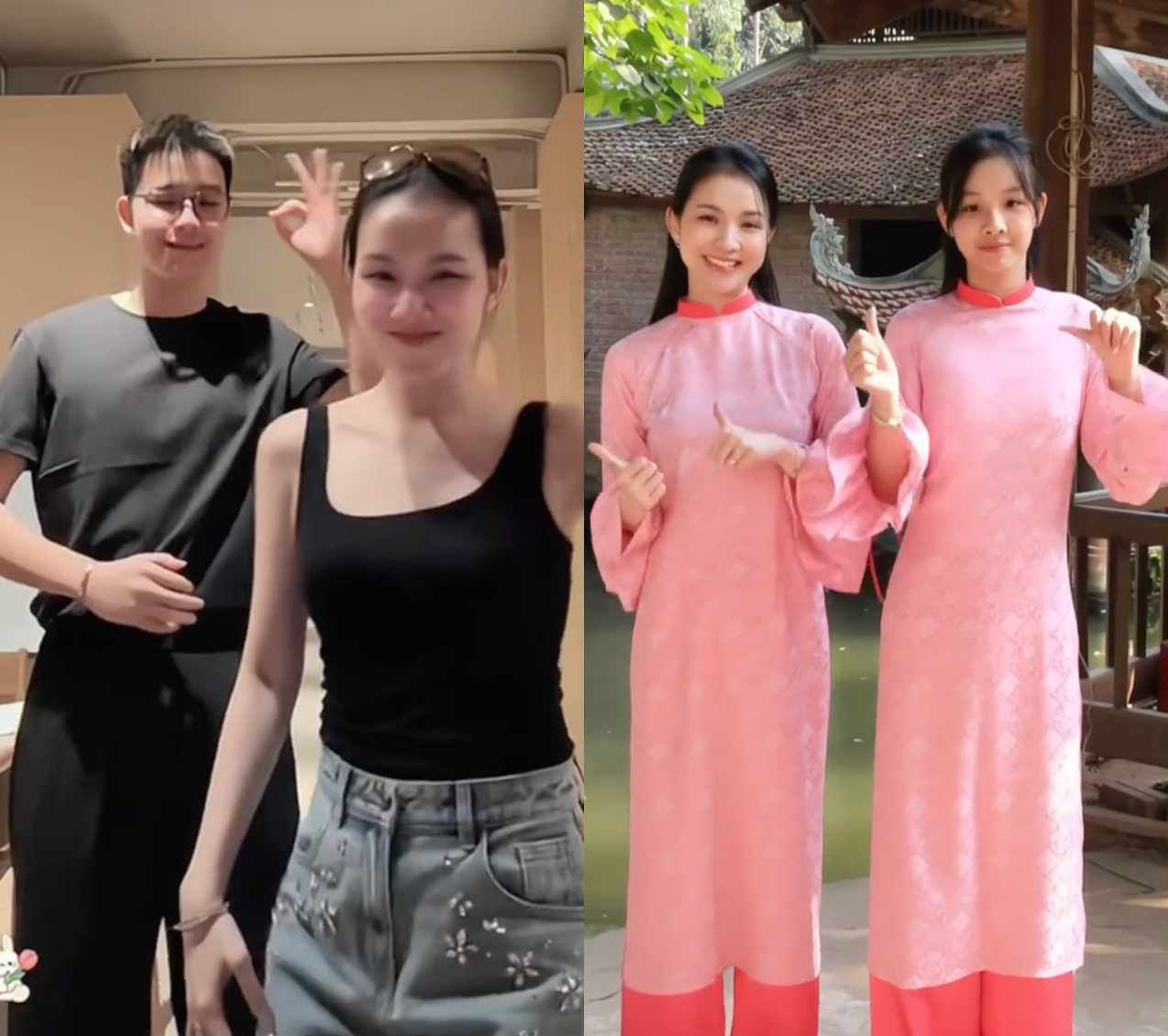 Hai con Su và Mon thừa hưởng trọn vẹn