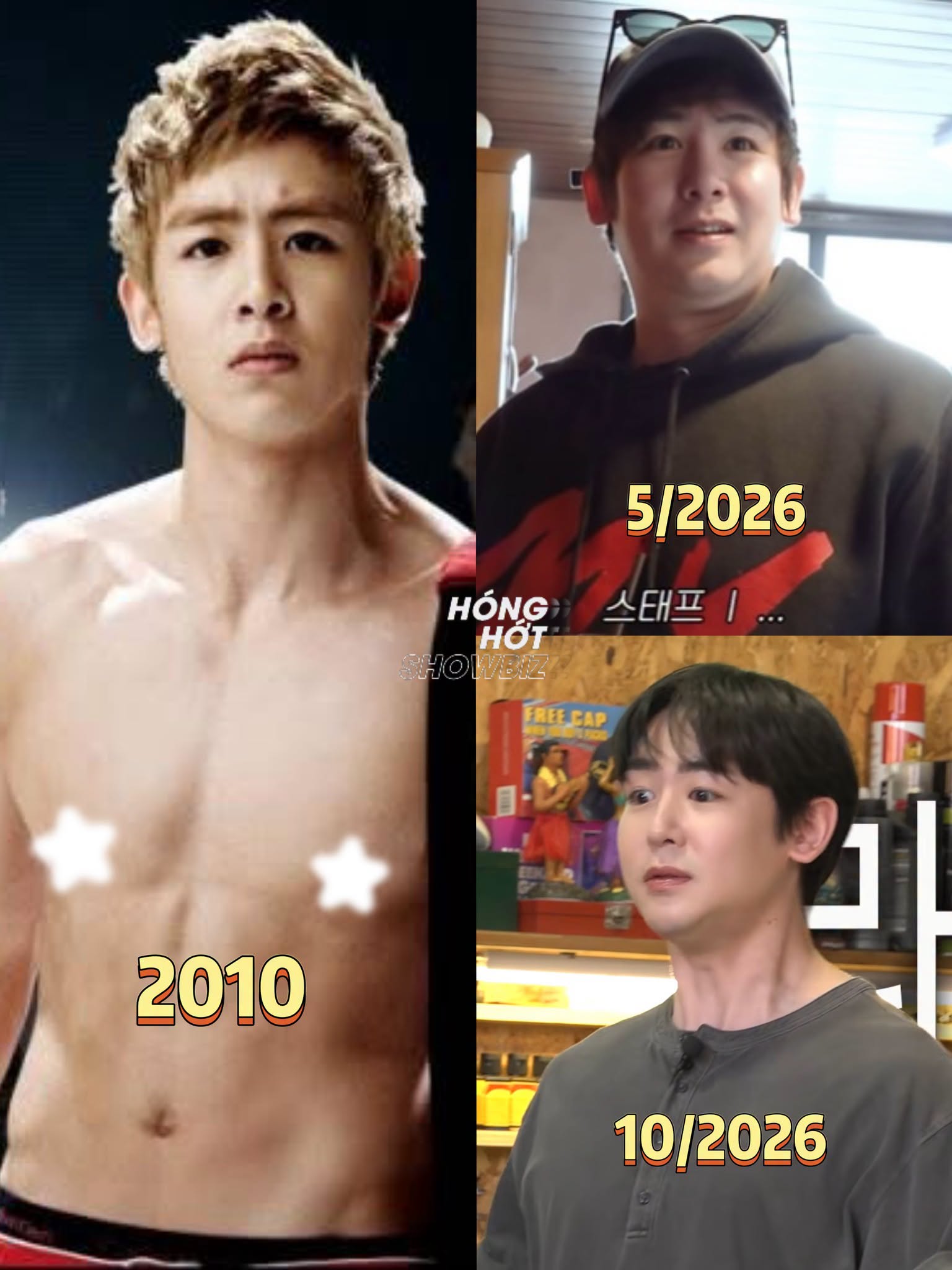 Visual trập trùng của Hoàng tử Thái bị ảnh hưởng bởi cân nặng.