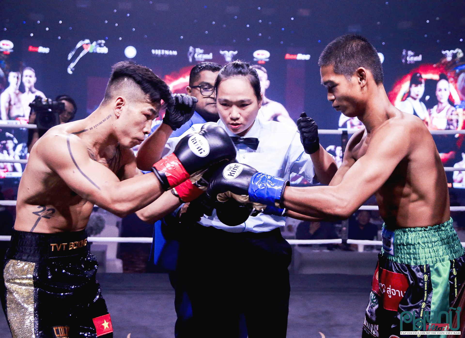 Trận đấu kéo dài 8 hiệp giữ Trần Văn Thảo (Việt Nam) - Kwanchai Pliankhunthod (Thái Lan) ngày 14/11/2025 tại The Grand Hồ Tràm.
