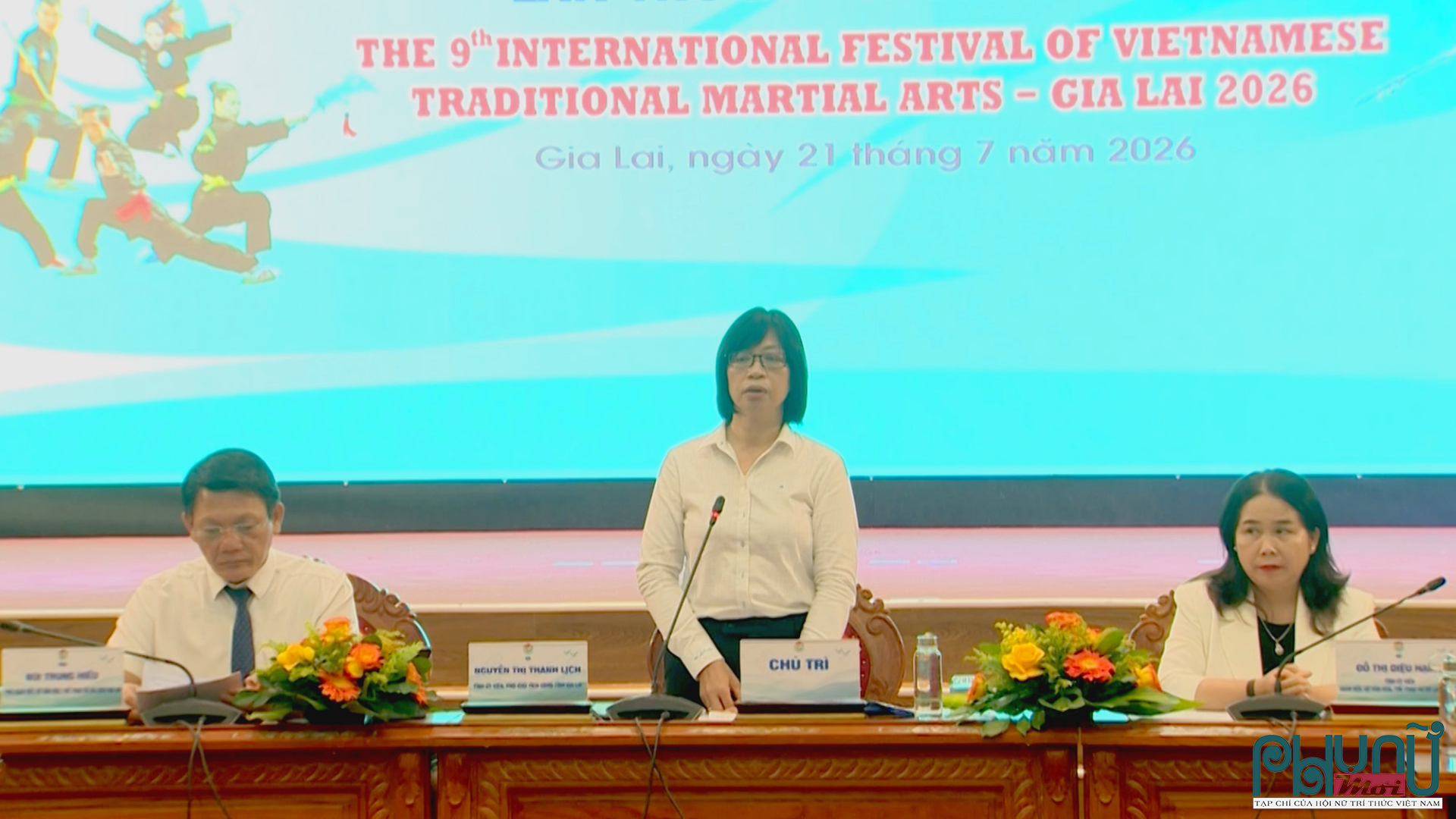Bà Nguyễn Thị Thanh Lịch, Phó Chủ tịch UBND tỉnh Gia Lai phát biểu tại buổi họp báo.