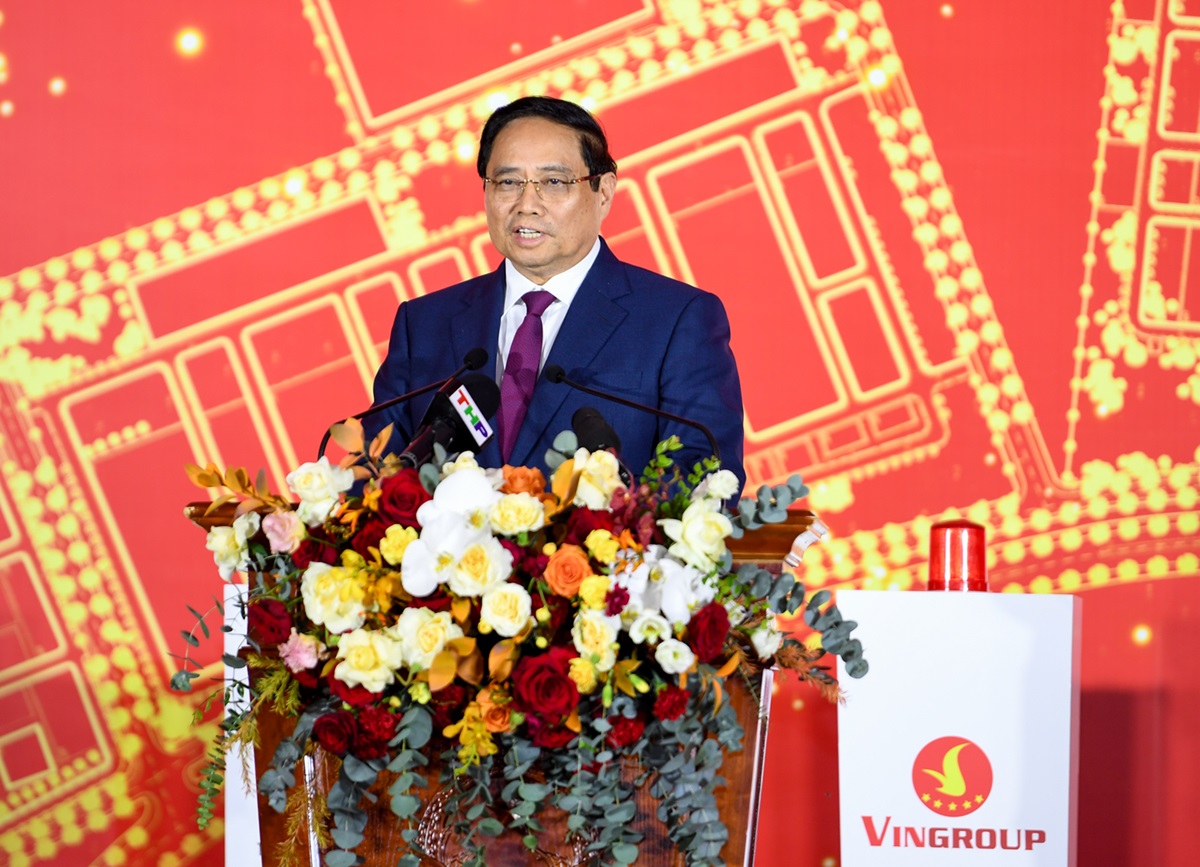 Thủ tướng Chính phủ Phạm Minh Chính phát biểu tại Lễ khởi công