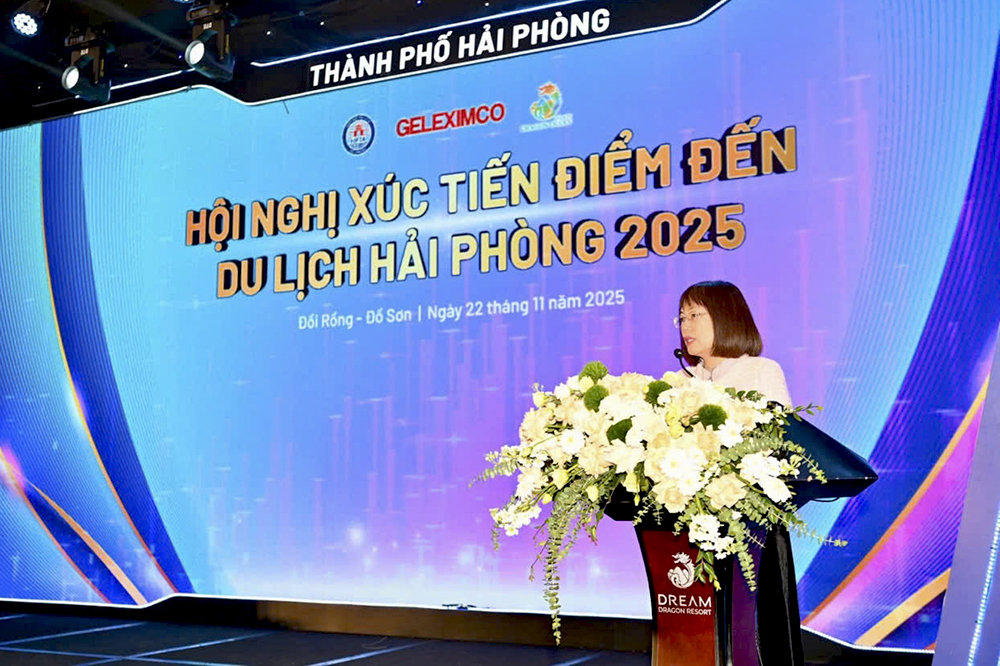 Phó Cục trưởng Cục DLQGVN Nguyễn Thị Hoa Mai phát biểu tại hội nghị.