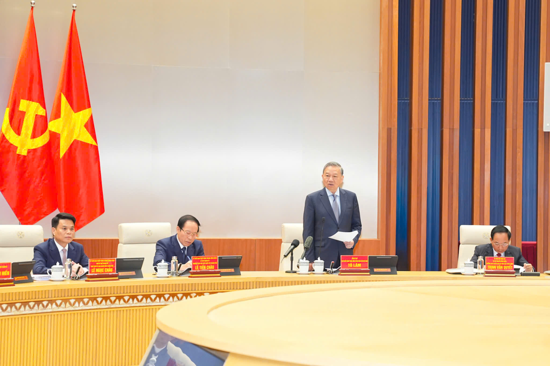 Tổng Bí thư Ban Chấp hành Trung ương Đảng Cộng sản Việt Nam Tô Lâm đã có buổi làm việc với Ban Chấp hành Đảng bộ thành phố Hải Phòng