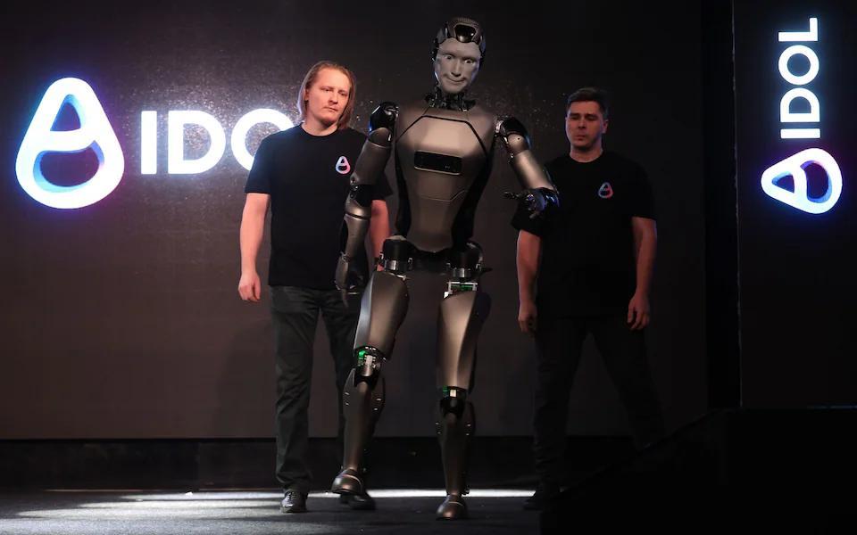 Robot Aldol tại sự kiện. Ảnh: Telegraph