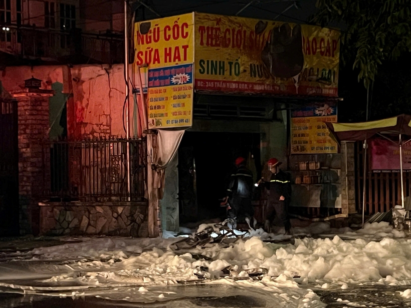 Hiện trường nơi xảy ra vụ cháy. (Ảnh: Báo Bảo vệ Pháp luật)