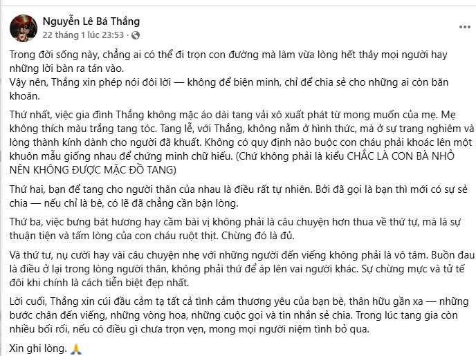 Chia sẻ của Bá Thắng,