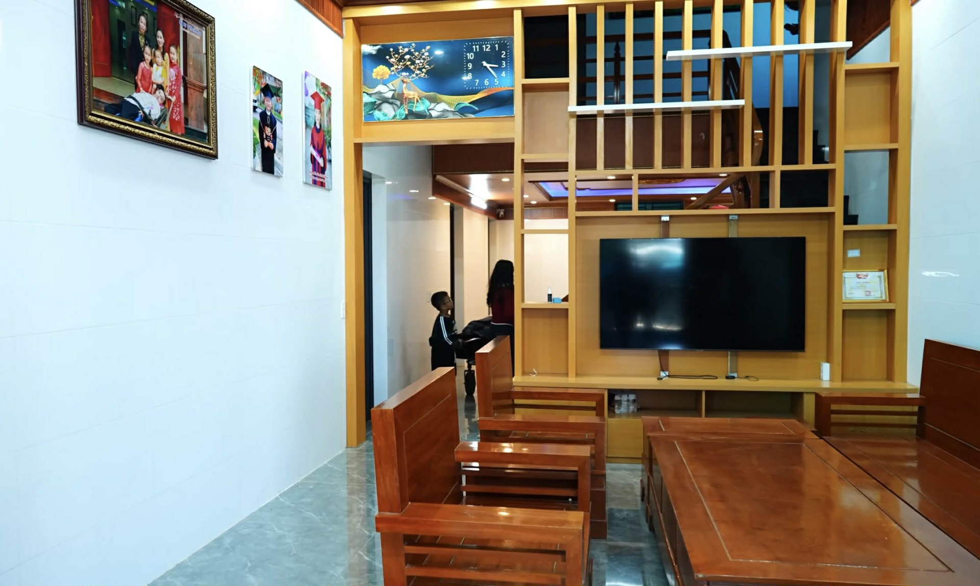 Bên trong ngôi nhà mới xây của vợ chồng anh Kỳ.