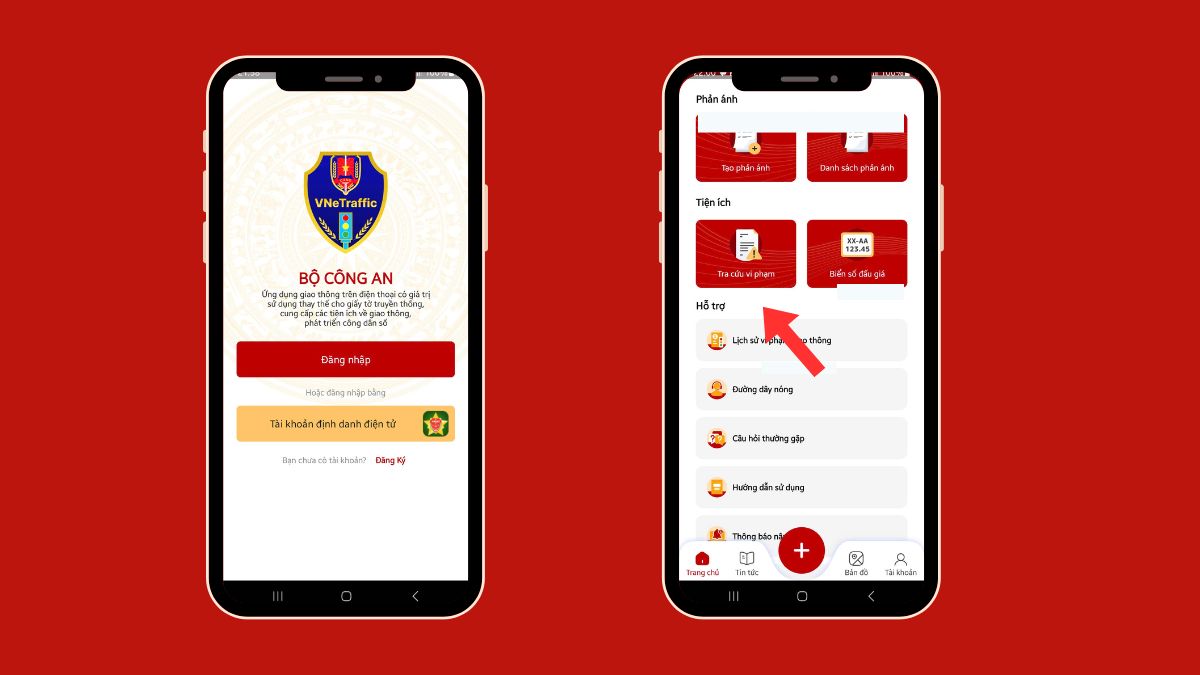Đăng ký hoặc Đăng nhập tài khoản VNeTraffic.
