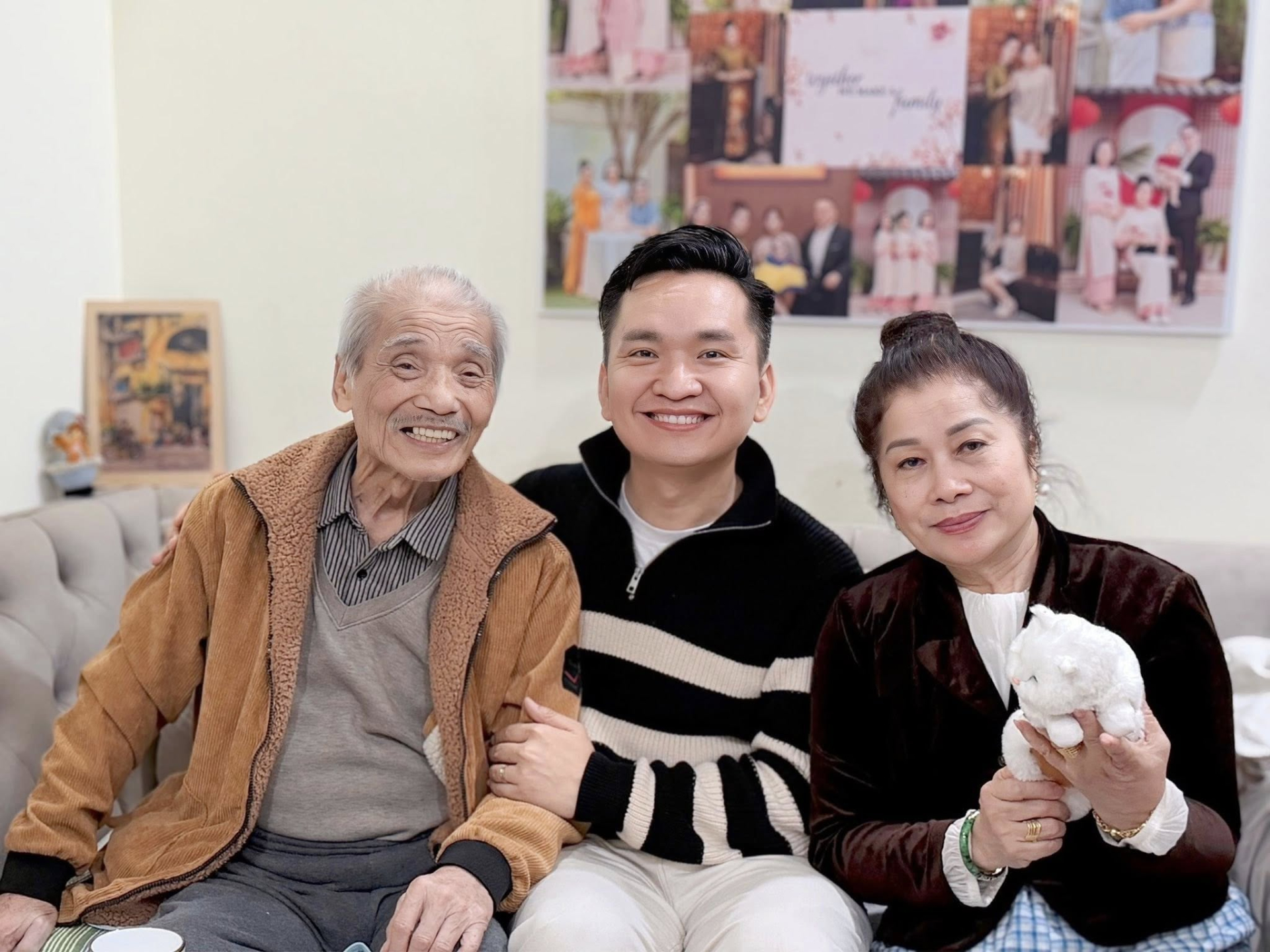 Bức ảnh 3 người cùng bị ung thư trong một khung hình.