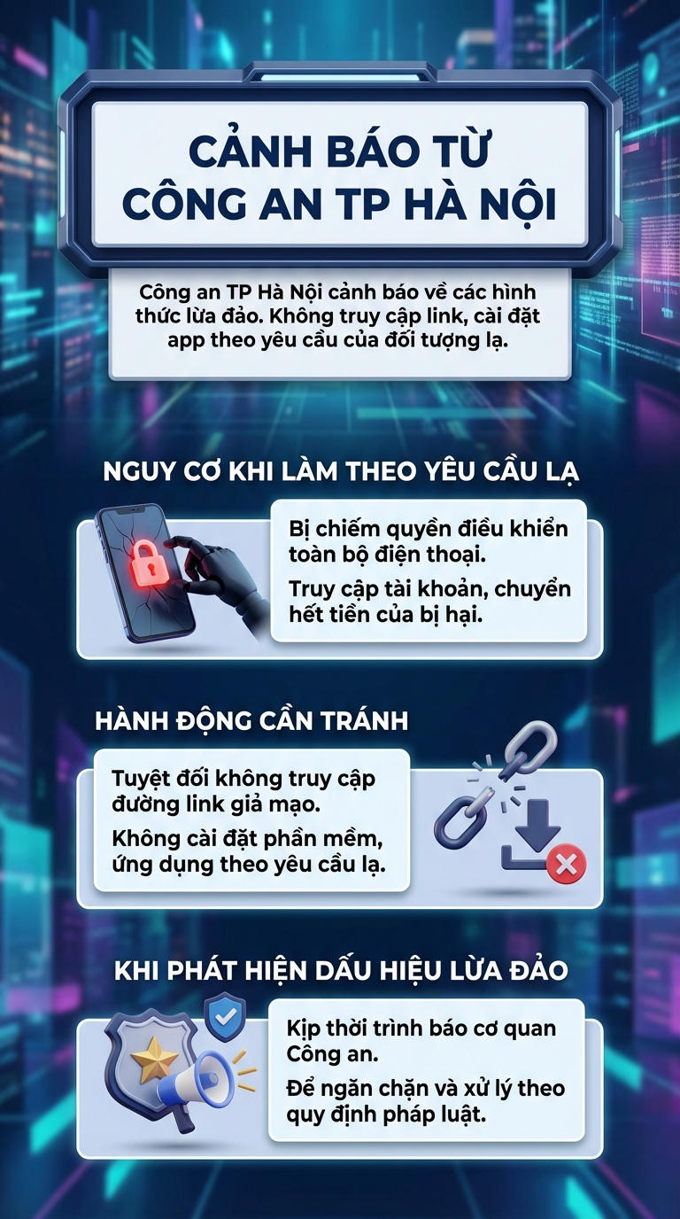 Công an TP Hà Nội cảnh báo 
