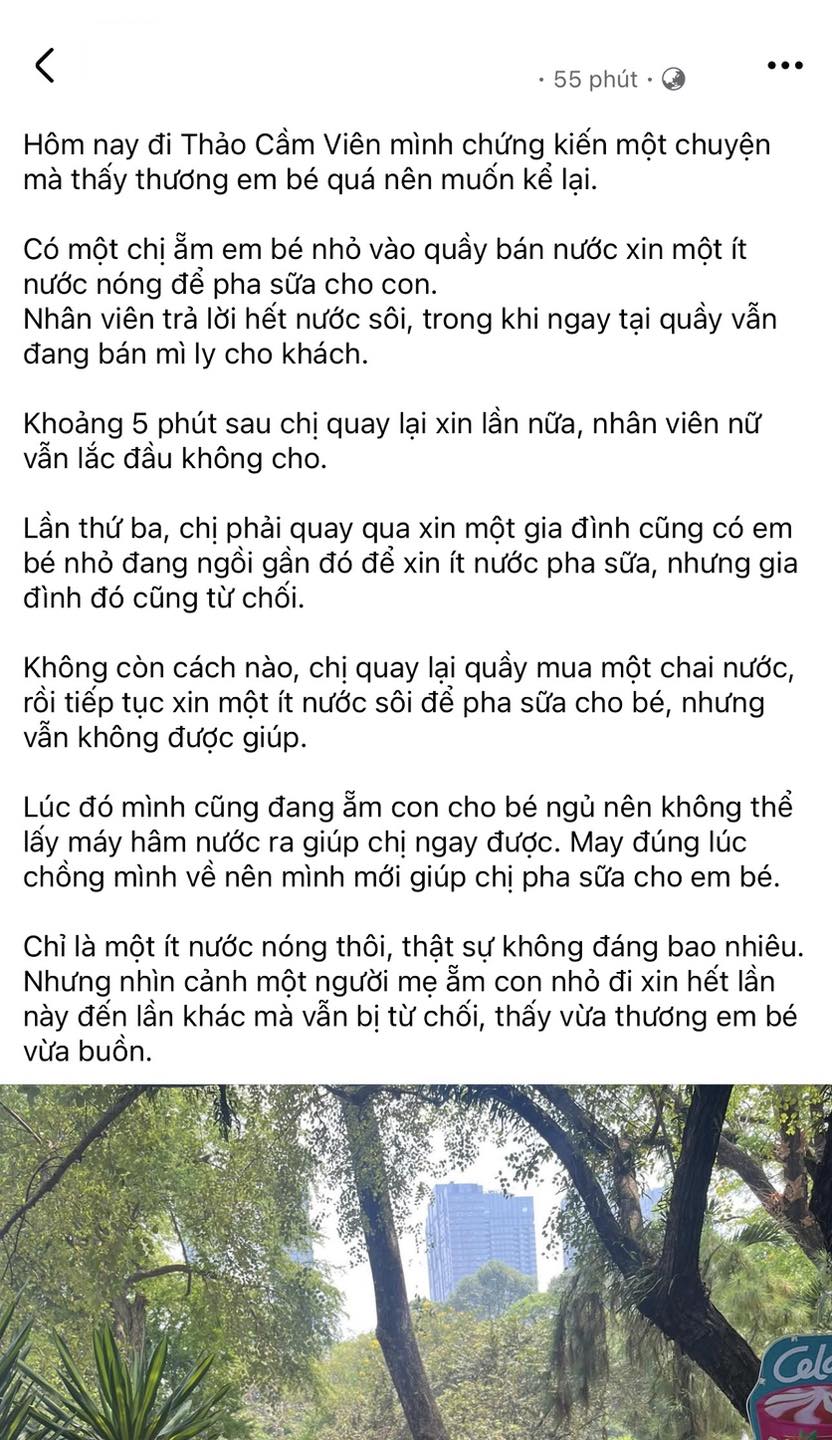 Bài đăng gây xôn xao dư luận. (Ảnh chụp màn hình)
