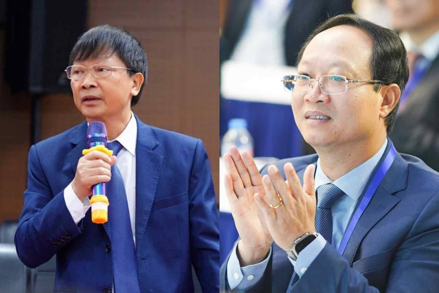 Ông Nguyễn Hữu Tới (trái) và Dương Văn Mậu - Ảnh: Vinaconex