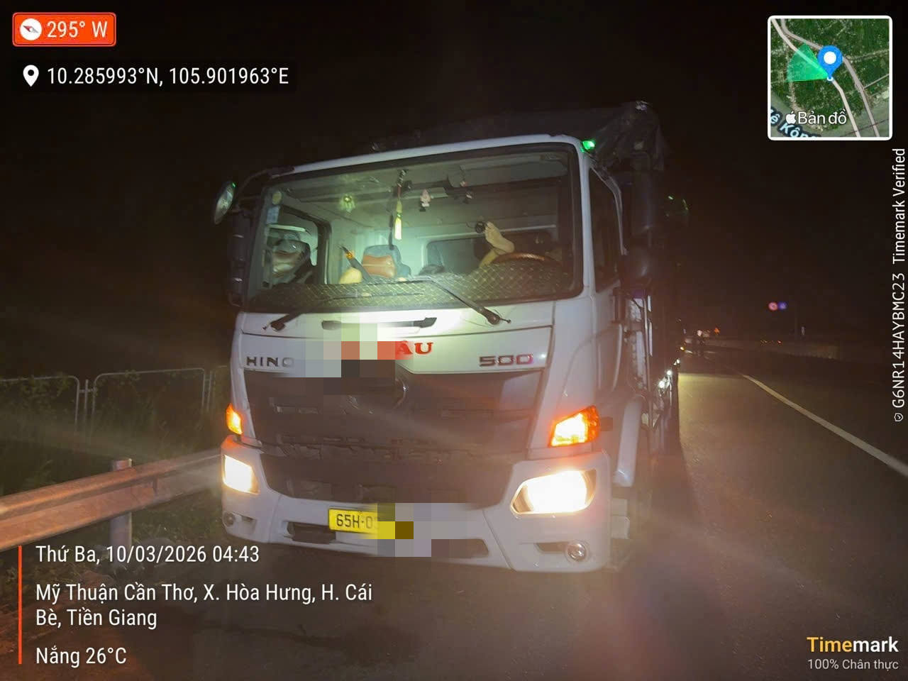 Ảnh phương tiện dừng trên cao tốc: Cục CSGT