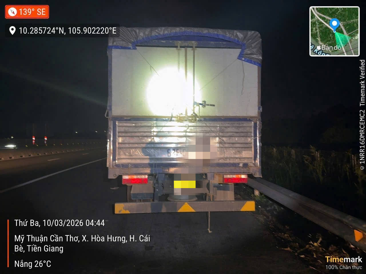 Ảnh phương tiện dừng trên cao tốc: Cục CSGT